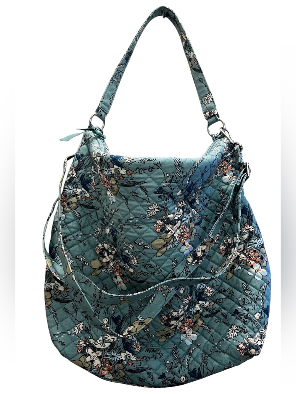 Oversized Hobo Shoulder bag + wallet - Sunlit Garden Sage by Vera Bradley - Picture 3 of 12